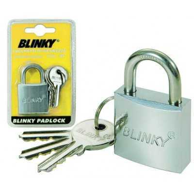 BLINKY CHROME PADLOCK IN BRASS MM. 50