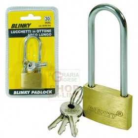 BLINKY LUCCHETTO IN OTTONE 3617 ARCO LUNGO MM. 30 