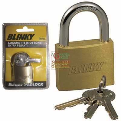 BLINKY PADLOCK IN EXTRA HEAVY BRASS MM. 30
