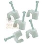 BLINKY WHITE PLASTIC CABLE FIXER PCS. 100 DIAMETER MM. 10