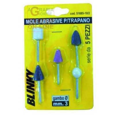 BLINKY MOLE ABRASIVE PER TRAPANO SERIE DA 5 PEZZI MM. 10 