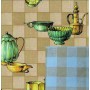 BLINKY TABLECLOTH DOUBLE-FACE VINTAGE MUGS MT. 1.4X30