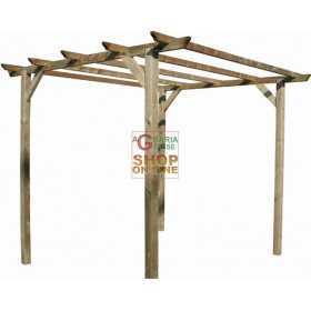 BLINKY WOODEN PERGOLA MOD. GLICINE CM.300X300