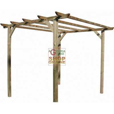BLINKY WOODEN PERGOLA MOD. GLICINE CM.300X300