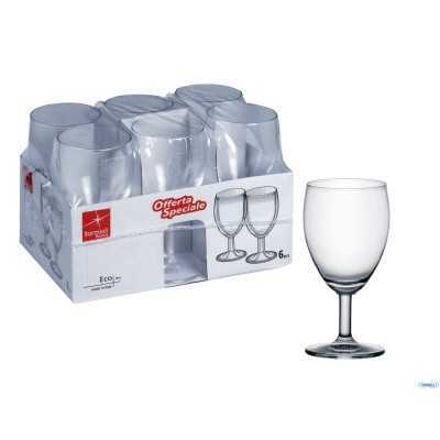 BORMIOLI GLASS WATER GLASS ECO CAL CL. 23 PCS. 6
