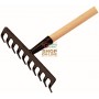 BLINKY RAKE FOR GARDEN WITH HANDLE CM. 125 TO 10 TEETH