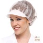 PLP HAT WITH VISOR PACK OF 100 PCS WHITE COLOR