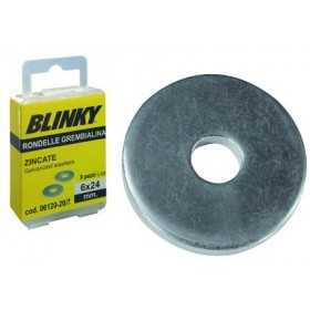 BLINKY WASHERS GALVANIZED APRON BLISTER MM. 4X12