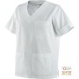 TUNIC FOR MEDICAL USE IN 100% COTTON COLOR WHITE SIZE XS XXL
