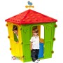 HOUSE FOR CHILDREN IN COLORED THERMOPLASTIC RESIN CM. 108x108x152h