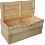 IBISCO WOODEN CHEST WITH LID CM. 75X35X33H