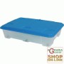 CASSETTO IN PVC SOTTOLETTO CON RUOTE E COPERCHIO CM. 60X40X37H