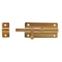 FLAT BRASS BOLT WITH GLOSSY FINISH MM. 100