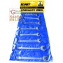 BLINKY SERIES OF COMBINED WRENCHES PCS. 8 CHROMOVANADIO MM. 6/19