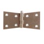 DOVETAIL HINGES IN POLISHED IRON 4 HOLES PCS. 2
