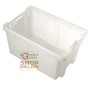 QUEEN BASKET CLOSED IN WHITE PLASTIC CM. 58X38X31,5 H.