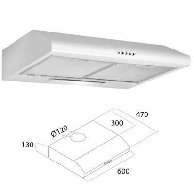 CAPPA ELETTRICA PER CUCINA cm.60