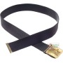 BELT IN TEXTILE BAND WITH GBTINC BUCKLE COLOR BLACK