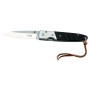 FOLDING KNIFE WOOD HANDLE WITH STRAP