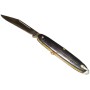 coltello temperino manico nero lama inox cm. 14