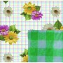 BLINKY DOUBLE-FACE DAISY TABLECLOTH MT. 1.4X30