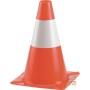 SPARTITRAFFICO CONE H 30 CM BASE IN ORANGE PLASTIC COLOR WHITE RED