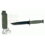 CROSSNAR KNIFE FIXED BLADE WITH FOFERO IN ABS COLOR GREEN CM. 15