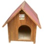 MEDIUM PAINTED WOODEN KENNEL FOR DOG CM. 66x78X92h