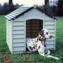 KENNEL FOR DOGS OF MEDIUM SIZE IN PLASTIC PVC CM.78x84x80h. REMOVABLE GREEN