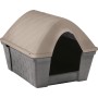 Dog kennel in resistant plastic Casa Felice Medium Light dove