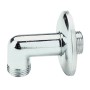 CHROME BRASS BEND WITH WASHER M. 1/2 x M 1/2