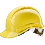 PROTECTIVE HELMET IN ABS WITH THROAT AND SWEAT BAND RATCHET EN 397 COLOR YELLOW