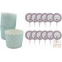 FACKELMANN PAPER DECORATION FOR CUP CAKE MUFFIN WITH DECORATION. 24 PCS ART. 42855