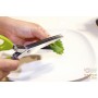 FACKELMANN MULTI-BLADE SCISSORS FOR CUTTING VEGETABLES WITH 5 STAINLESS STEEL BLADES CM. 19.5X7X2