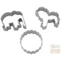 FACKELMANN SET 3 COOKIE CUTTERS CUTTERS ART. 43045