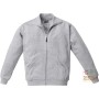 SWEATSHIRT 65% POLYESTER 35% COTTON WITH ZIPPER AT THE BOTTOM REINFORCED ON THE ELBOWS