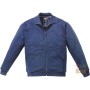 FELPA 65% POLIESTERE 35% COTONE CON CERNIERA AL FONDO RINFORZO SUI GOMITI COLORE BLU TG M L XL XXL