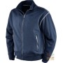 FELPA 65% POLIESTERE 35% COTONE GR 290 MQ ZIP LUNGA COLORE BLU TG S XXXL