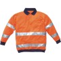 COTTON POLY ORANGE SWEATSHIRT TG M-XXL EN 471 High visibility sweatshirt