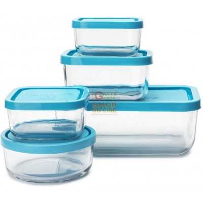 BORMIOLI GLASS CONTAINER FRIGOVERRE CM. 18 X 6.5H