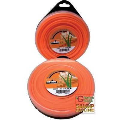 WIRE FOR BRUSHCUTTER SQUARE SECTION mm. 3 x 45 MT.