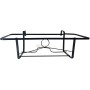 FLAT IRON BALCONY PLANTER MM. 15X3 BLACK PAINTED CM. 50