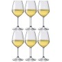 BORMIOLI SET 6 BICCHIERI CALICE IN VETRO DIVINO PER VINO BIANCO