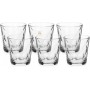 BORMIOLI SET 6 GLASS GLASSES FOR WATER MOD. KALEIDO CL. 24