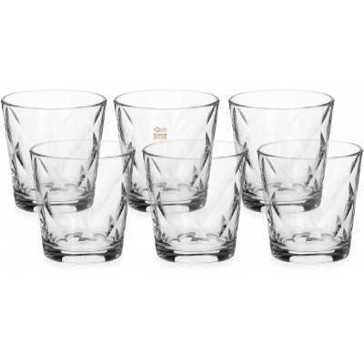 BORMIOLI SET 6 GLASS GLASSES FOR WATER MOD. KALEIDO CL. 24