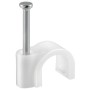 WHITE PLASTIC CABLE FIXERS PCS. 60 DIAMETER MM. 8