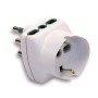 FME ART.82.210 2-SOCKET 10A ADAPTER WITH EARTH AND SCHUKO