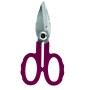 SCISSORS FOR ELECTRICIANS WITH LARGE HOLE BLADES