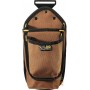 CARPENTER 1 POCKET BAG IN BROWN CANVAS FABRIC