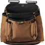 CARPENTER 2 POCKET BAG IN BROWN CANVAS FABRIC